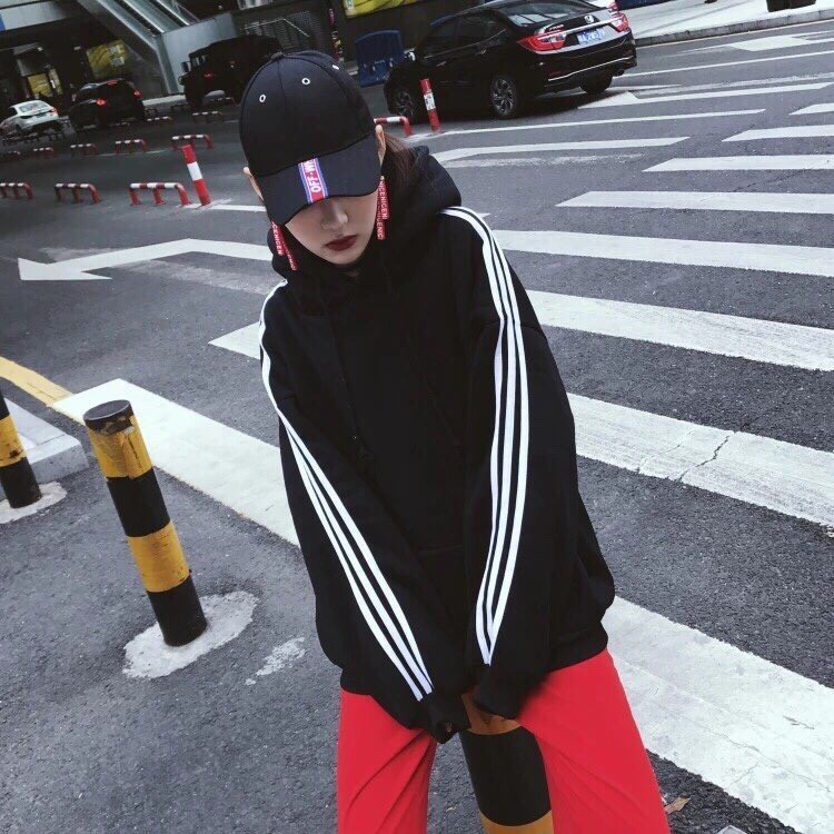 ÁO HOODIE 3 SỌC TAY