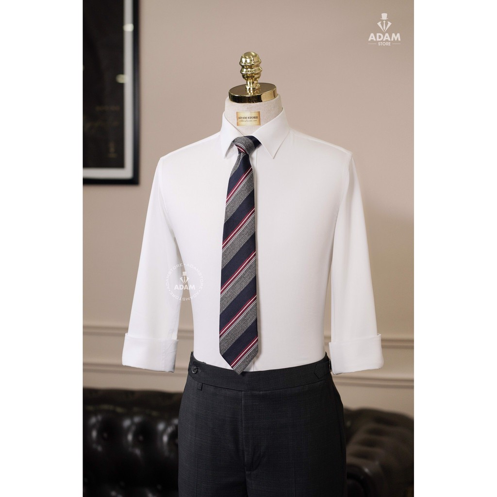 ÁO SƠ MI NAM ADAM STORE CHÂN CỔ ĐEN SMBB01 SMBB02 SMBB03