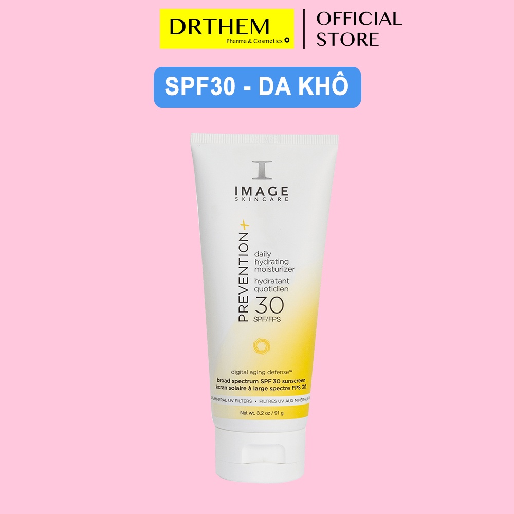 Kem Chống Nắng Image Prevention Daily Hydrating Moisturizer SPF30 - 91g, Dành Cho Da Khô- Dr Thêm
