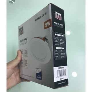 Đèn panel tròn âm trần siêu mỏng Duhal 9W, SDPT209/KDPT209