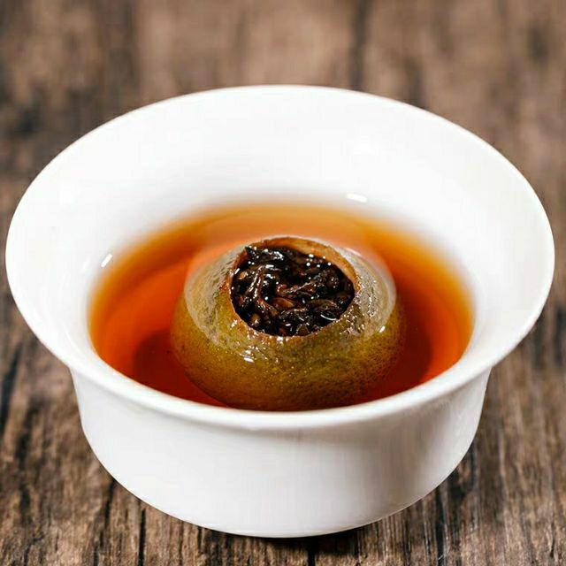 500g trà Phổ Nhĩ Quýt danh trà chính hãng kèm hộp gỗ và túi đựng sang trọng