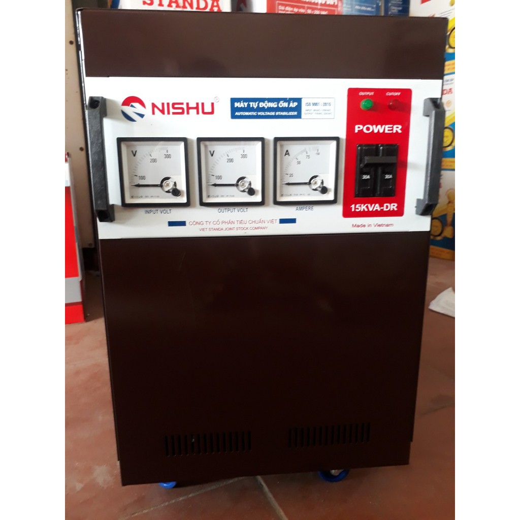 ỔN ÁP NISHU 15KVA dải rộng 50V-250V