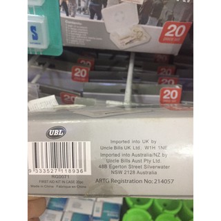 Bộ Sơ Cứu Y Tế Uncle Bills RG0071 20 Món