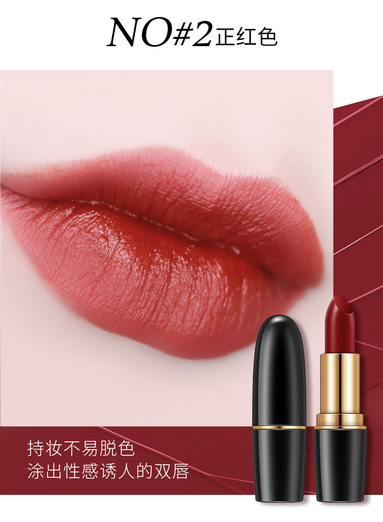 (Hàng Mới Về) Son Môi Lì Dưỡng Ẩm Lâu Trôi Chống Thấm Nước Chống Mồ Hôi Thiết Kế Vỏ Son Dạng Ống | BigBuy360 - bigbuy360.vn