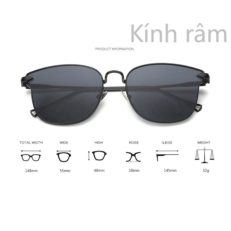Kính mát mắt mèo phong cách cổ điển