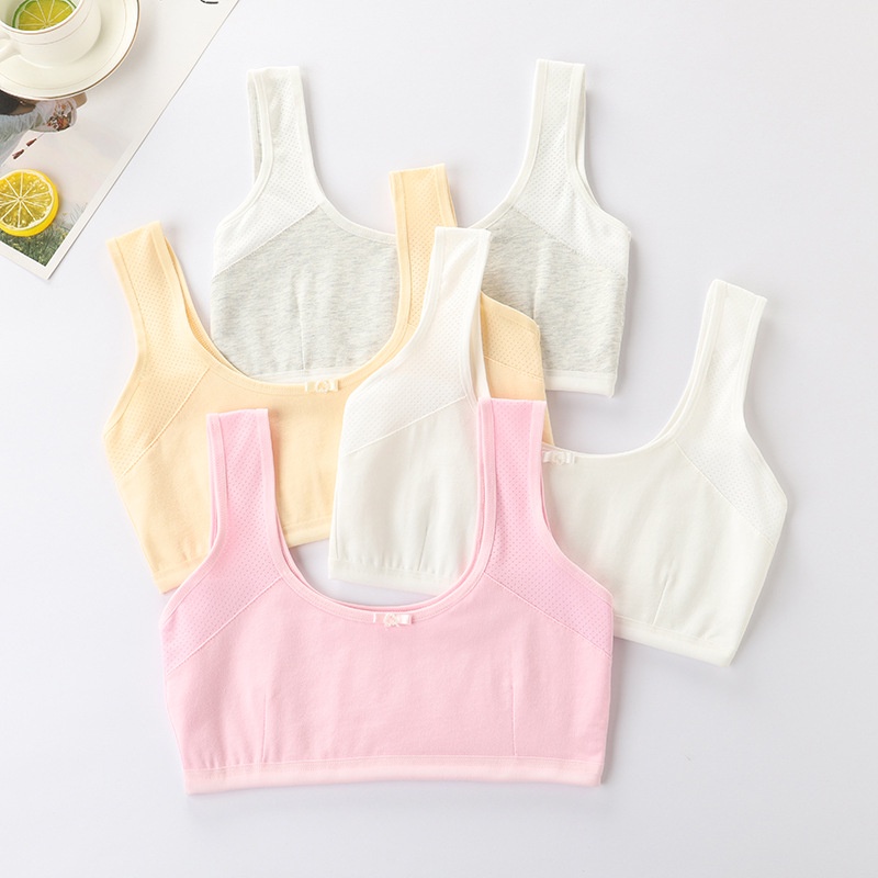 Áo Ngực Cotton Thoáng Khí Cho Trẻ Em Từ 12 Đến 15 Tuổi