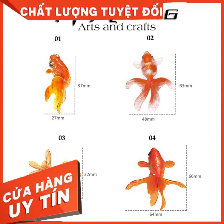 Sticker dán Cá vàng 3d- Vẽ tranh nghệ thuật Resin (10 mẫu) - Hàng nhập khẩu