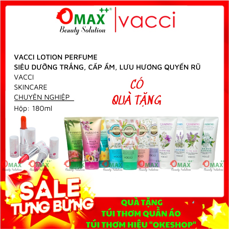 DƯỠNG THỂ VACCI - THƠM DƯỠNG THỂ TRẮNG DA - WHITENING PERFUME LOTION