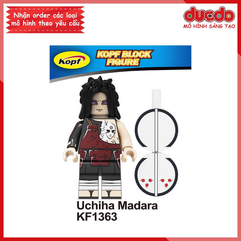 Minifigures các nhân vật Naruto, Sasori, Obito, Madara - Đồ chơi Lắp ghép Xếp hình Mô hình Mini Kopf KF6118