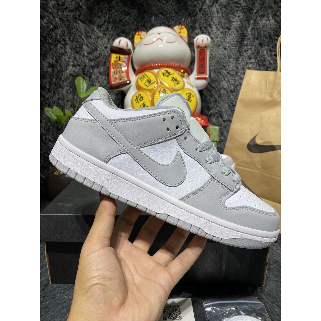 [Full box+bill] Giày Sneaker  Sb xám trắng  full box bill và hộp bảo vệ