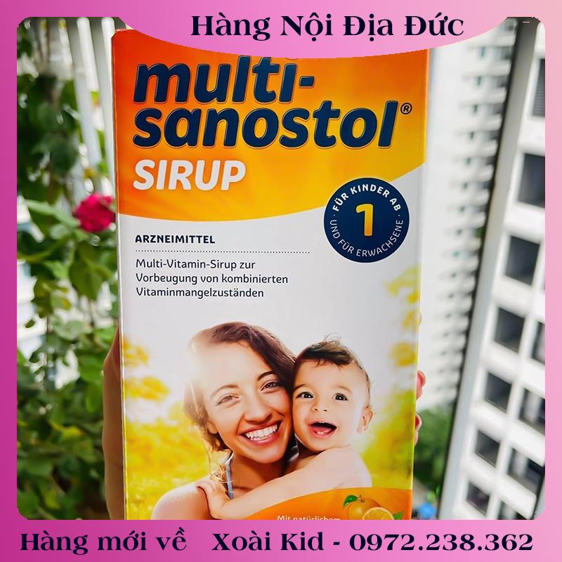 Vitamin tăng sức đề kháng cho bé Sanostol số 1,3,6 của Đức và Kẹo ngậm Sanostol cho bé từ 1 tuổi - Nội địa Đức Đủ Bill