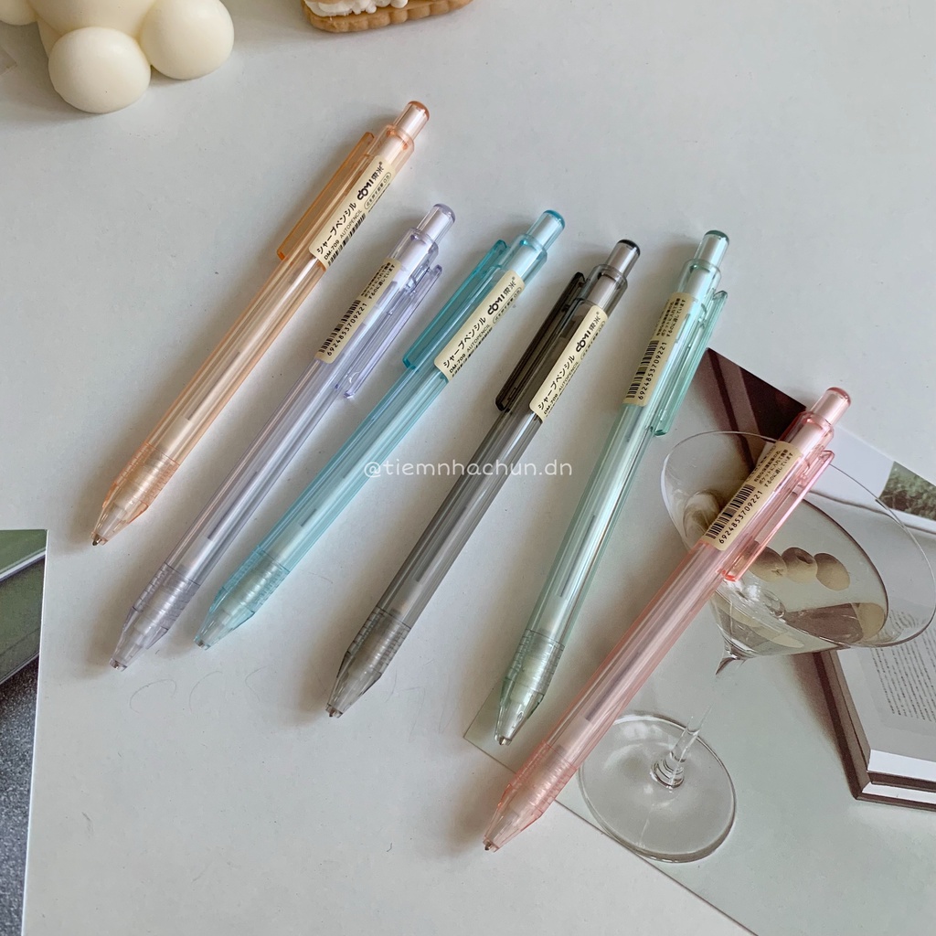 BÚT CHÌ KIM BẤM CAO CẤP DOMI MÀU PASTEL NGÒI 05mm (ảnh thật) - Tiệm nhà Chun