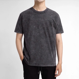 Áo thun tay lỡ nam nữ wash acid , Vải Cotton Form Oversize - SELECTED.STORE