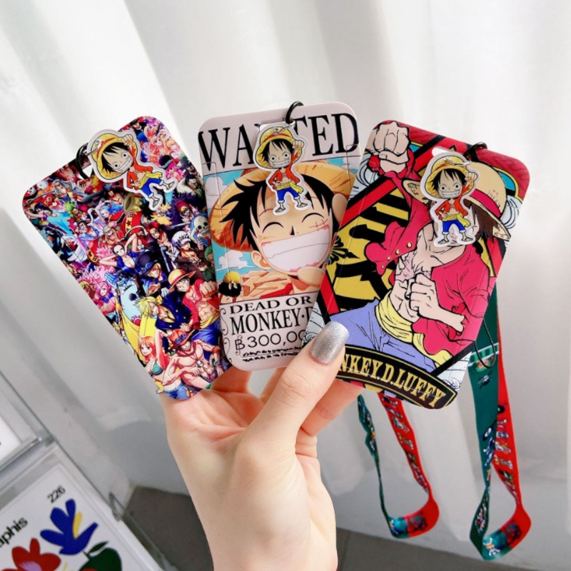 Dây Đeo Thẻ ID / Thẻ ID Họa Tiết Hoạt Hình One Piece Dễ Thương