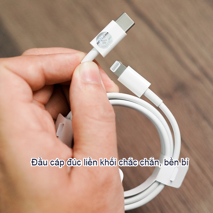 (BH 12 tháng) Bộ Sạc Nhanh Iphone PD 18W USB-C To Lightning