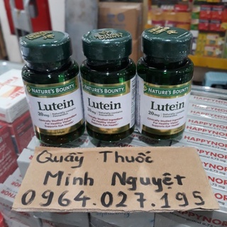 Viên uống Lutein Nature Bounty 30 viên - Tăng Cường Thị Lực Bổ Sung Lutein Zeaxanthin Cho Mắt