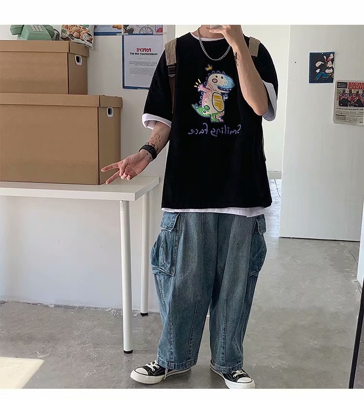 Áo Thun Tay Ngắn Thời Trang Dành Cho Nam Size M-8Xl