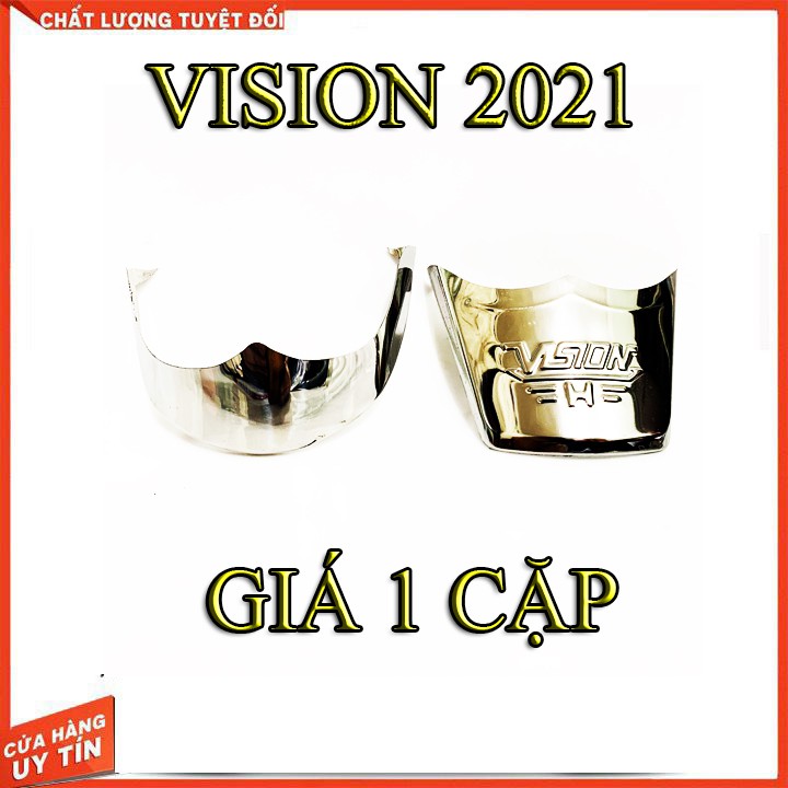 Ốp Dè Trước Sau Vision 2021 Inox