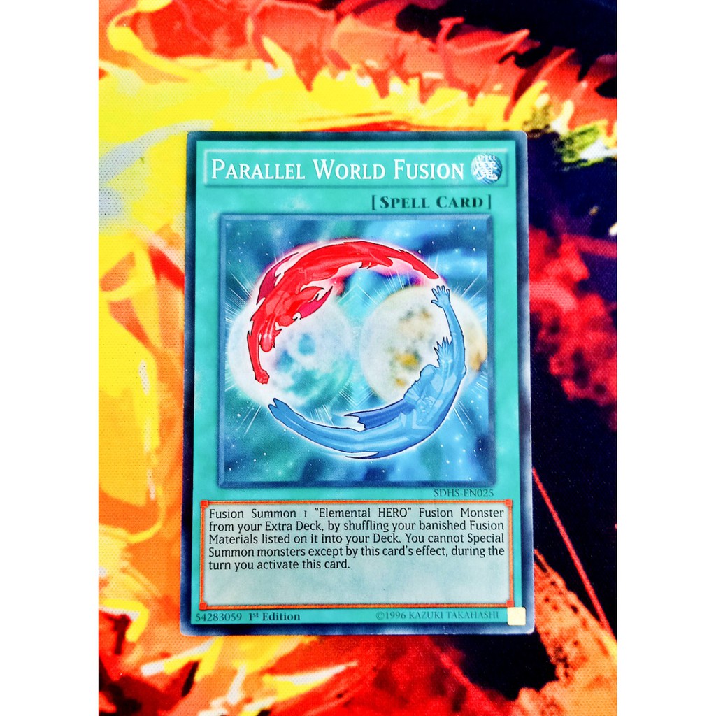 Thẻ Bài Mint90 Yugioh Spell Parallel World Fusion - Common