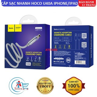 Cáp Sạc Từ Nam Châm Hoco U40A Iphone/Ipad 1m Chính Hãng