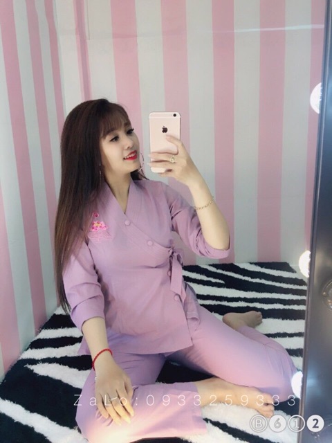 Đồ Lam Đi Chùa # Xéo Nơ Nút Bọc # Đồ Bộ # Quần Áo Nữ