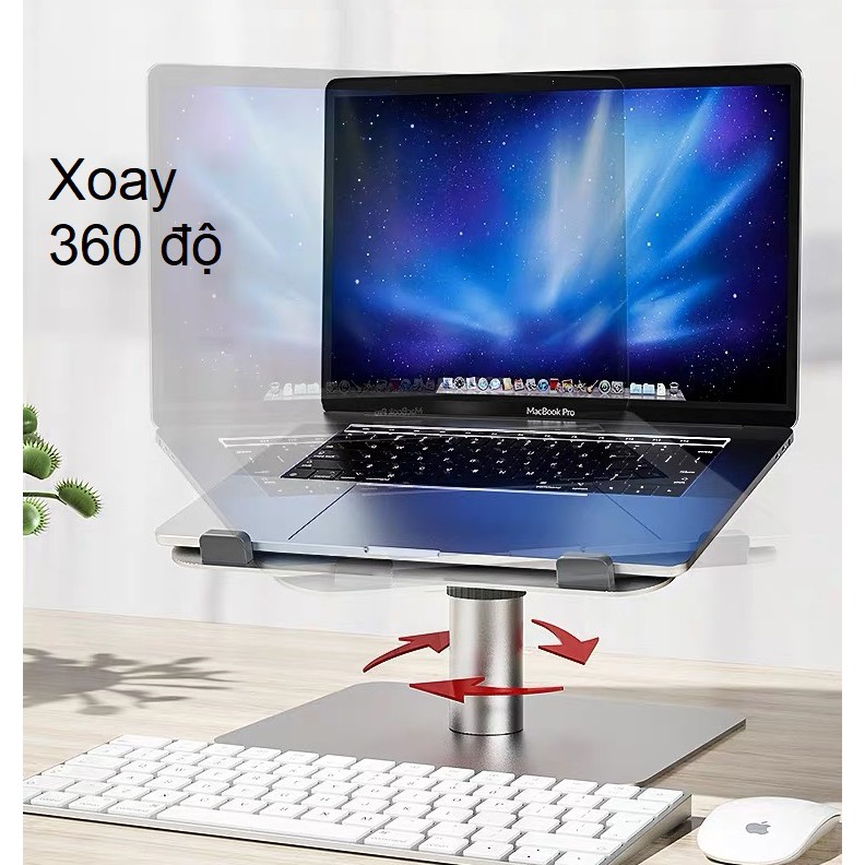 Đế nâng tản nhiệt Laptop Stand nhôm nguyên khối điều chỉnh độ cao góc nghiêng LS-1 XYZ004