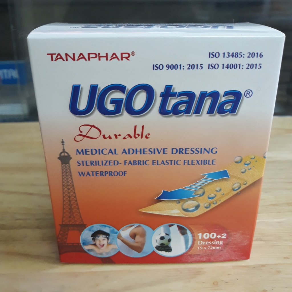 UGO TANA băng dính cá nhân hộp 100+2 miếng ( UGOTANA )