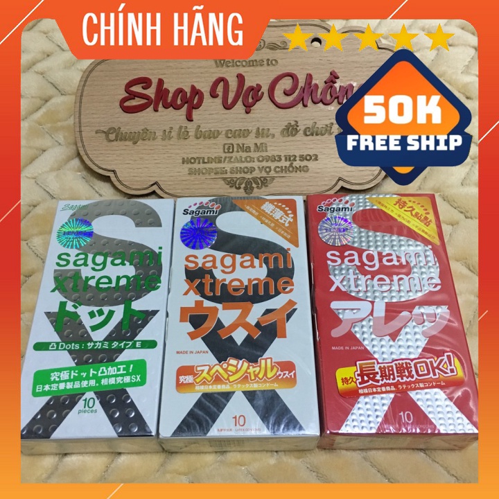 [CHÍNH HÃNG]Combo 3 Hộp Siêu Phẩm Bao Cao Su Sagami Nhập Khẩu Nhật Bản Hộp 10 Chiếc-Cam Kết Chính Hãng