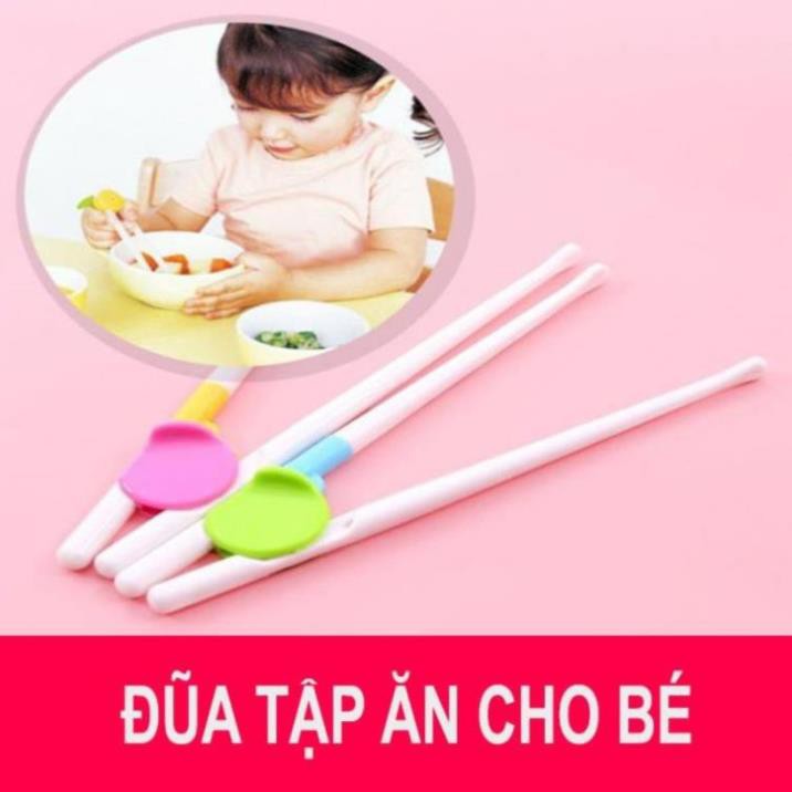 Set 2 đôi Đũa tập ăn dặm kiểu nhật cho bé siêu tiện lợi (bán chạy)