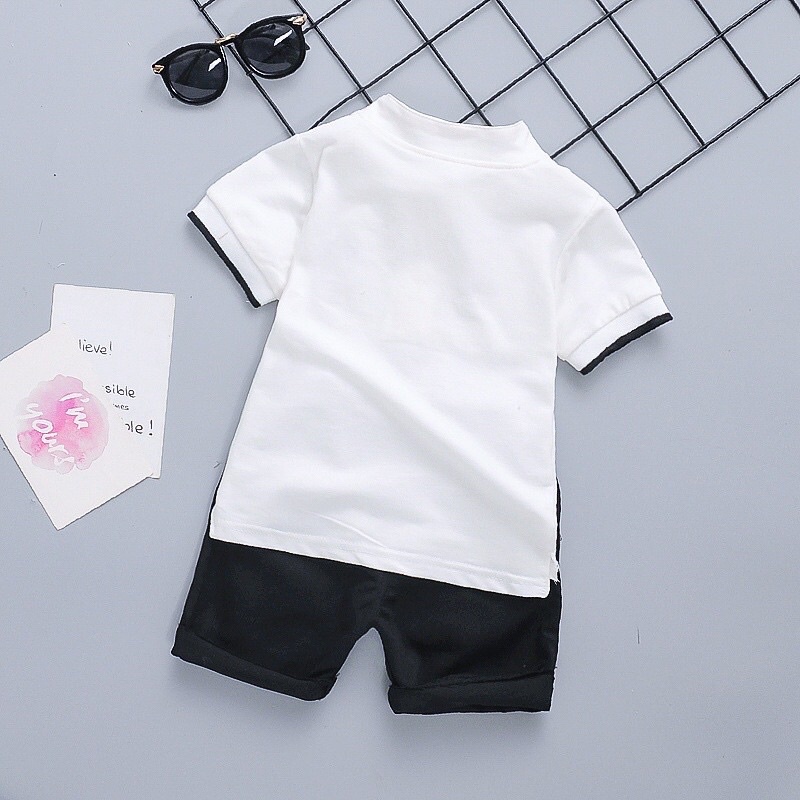Đồ bộ bé trai 78 chất liệu cotton thấm hút mồ hôi thoáng mát thanh lịch.