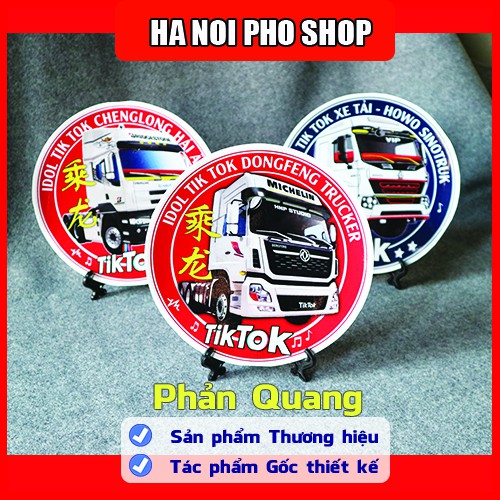 03 Tem Howo Chenglon Dongfeng TikTok Xe Tải, Logo Phản Quang chống nước - HNP Studio Shop
