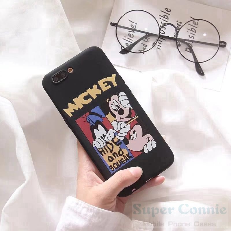 Ốp lưng chất liệu TPU hình chuột Mickey/minie/vịt donald cho Oppo A1K A9 A5 2020 A3s A5s A7 F11 F11pro A83 F7 F1s A57