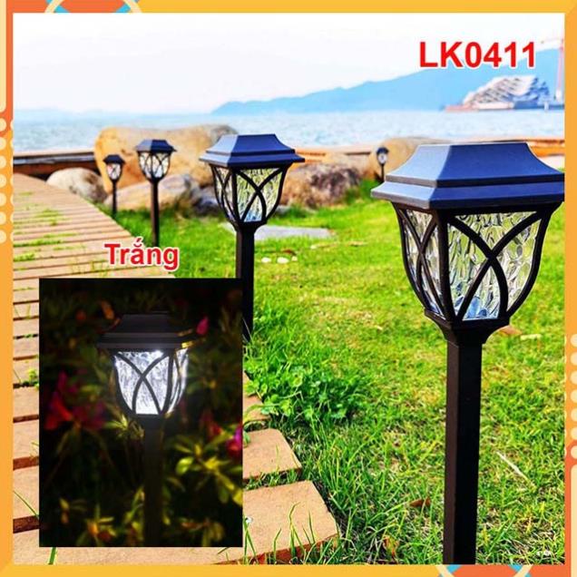 Đèn trang trí sân vườn năng lượng mặt trời, hàng cao cấp ánh sáng trắng 0411