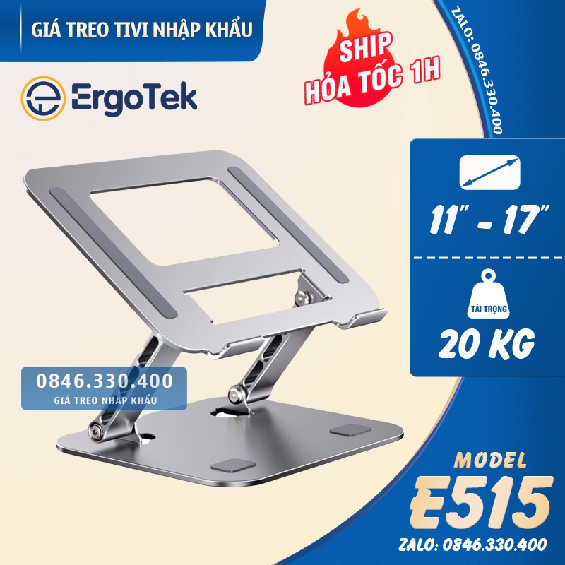 #LS515 – Giá đỡ nâng hạ Laptop – Laptop Stand – Laptop Macbo.ok Ip.ad 11- 17 Inch - Hợp kim nhôm – Tản nhiệt