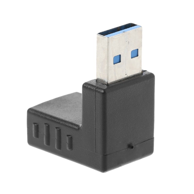 CRE  90˚ Left Right Angled USB 3.0 A Male To Female Connector Adapter For Laptop PC