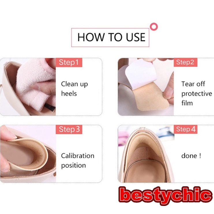 1 Cặp Miếng Lót Giày Cao Gót 4D Chống Trượt Chống Trầy Xước