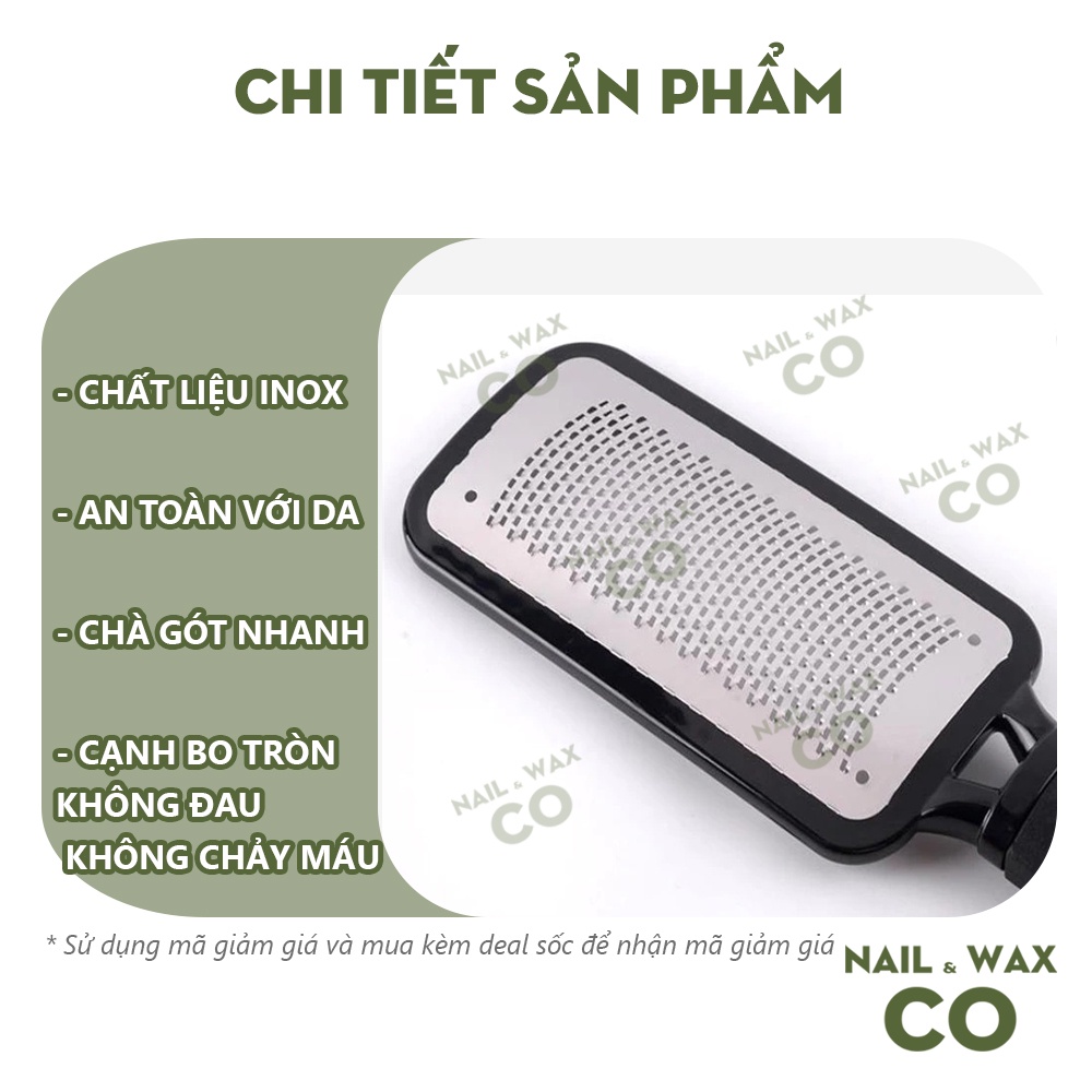 Chà gót chân hồng gót, bộ tẩy da chết gót bàn chân mềm da TDC101