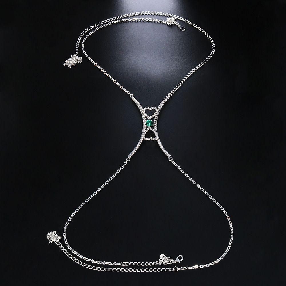 Chuỗi đeo ngực/cơ thể mặc bikini kiểu đan chéo thời trang đi biển/dự tiệc tinh tế nhiều màu lựa chọn quyến rũ cho nữ