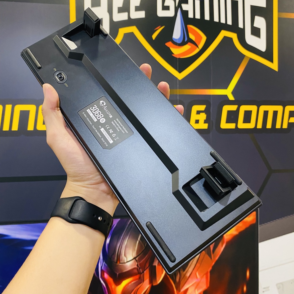 Bàn phím cơ không dây AKKO 3068B Multi-modes Black Gold - Led RGB - Hotswap tích hợp Foam tiêu âm