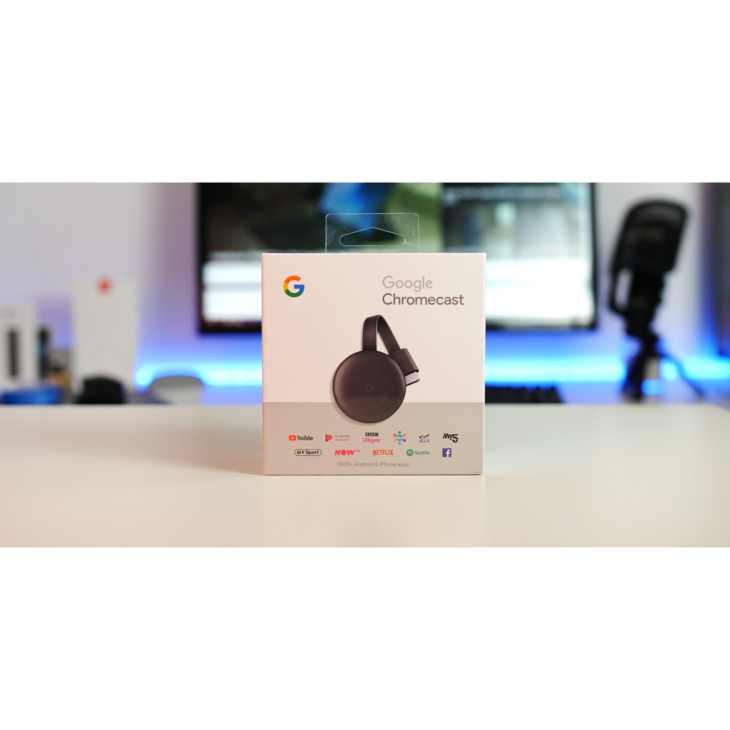 Thiết bị kết nối không dây thông minh Google Chromecast 2019 3rd Gen (New Version)