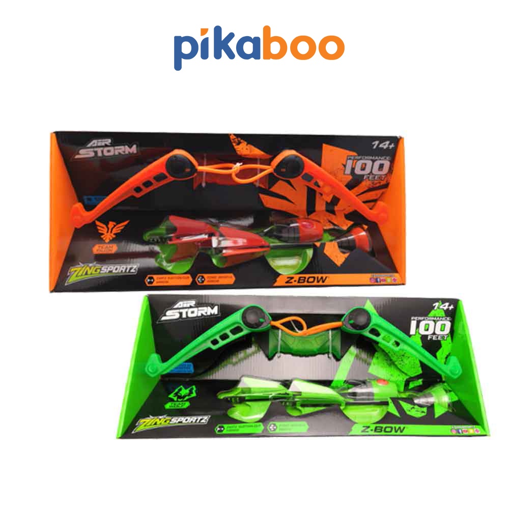 Cung tên đồ chơi cho bé Pikaboo cao cấp, đồ chơi thể thao, mũi tên dính cao su an toàn