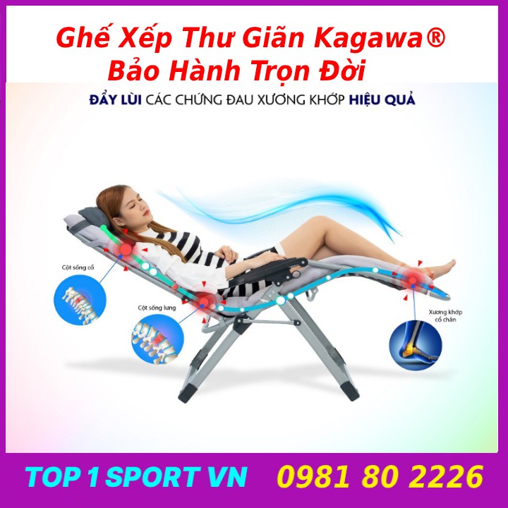 Ghế thư giãn văn phòng - ghế thư giãn nghỉ trưa - ghế thư giãn tựa lưng - ghế thư giãn Kagawa đa năng, tặng đệm + gối