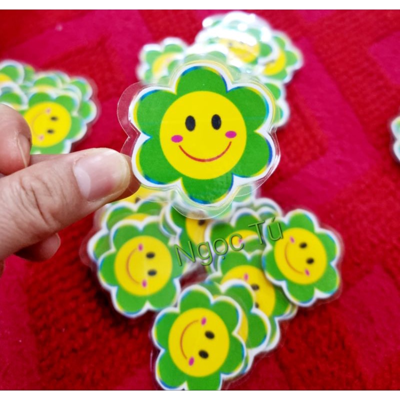 Sét 20 Hoa mặt cười  5cm