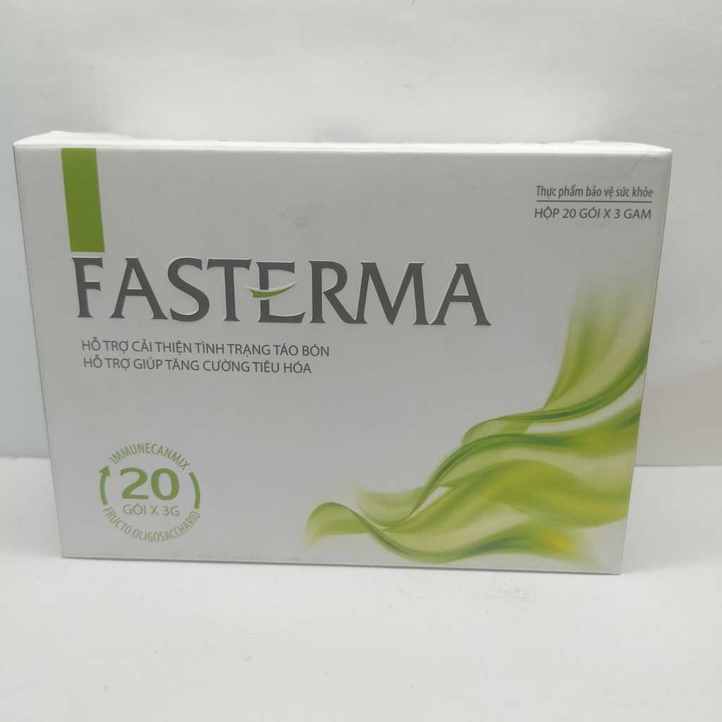 Fasterma hỗ trợ tăng cường tiêu hóa - giảm táo bón hộp 20 gói