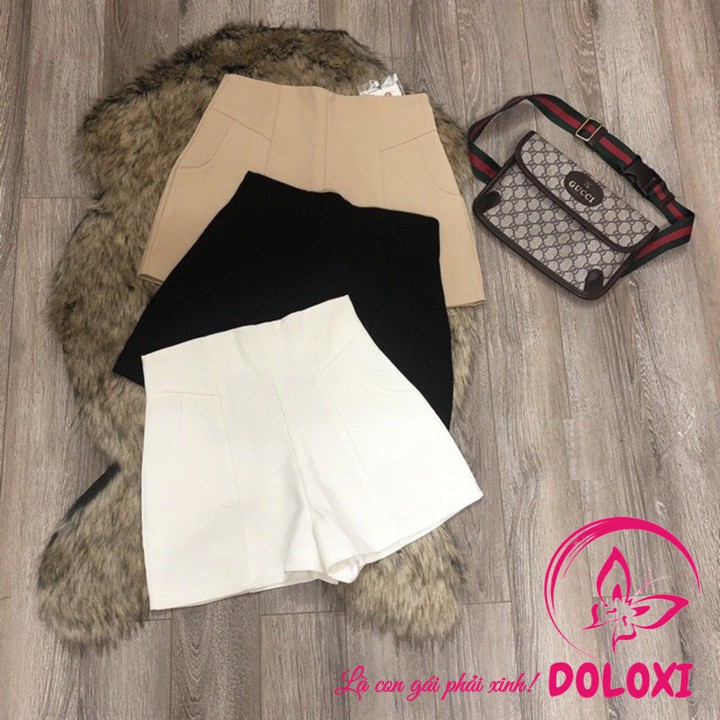 Quần short nữ lưng cao đẹp vải tuyết mưa cao cấp Hàn Quốc Q032 | BigBuy360 - bigbuy360.vn