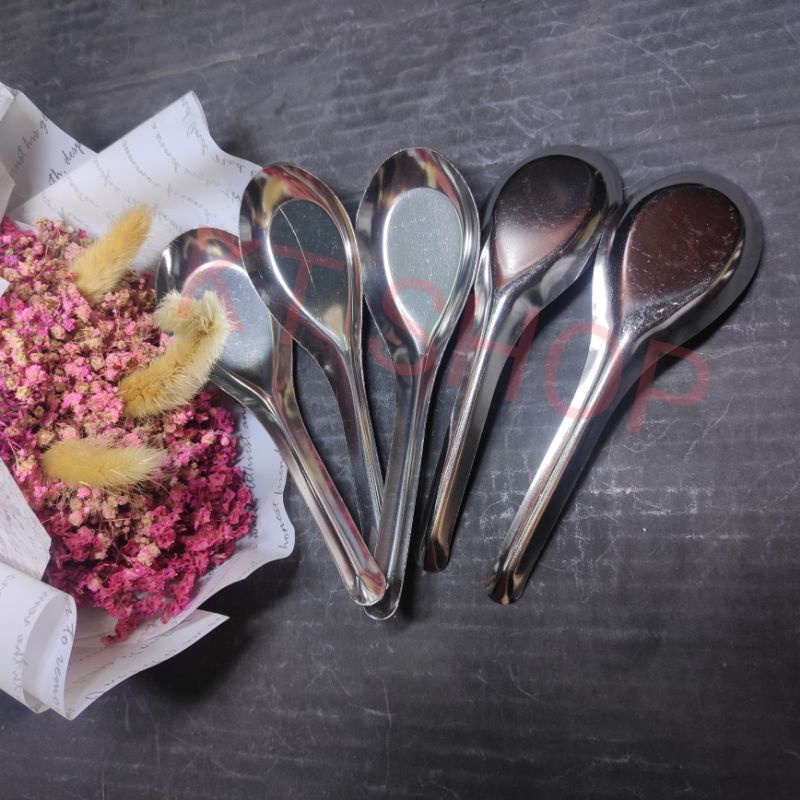 BỘ 10 MUỖNG  CANH ĐẦU VUÔNG