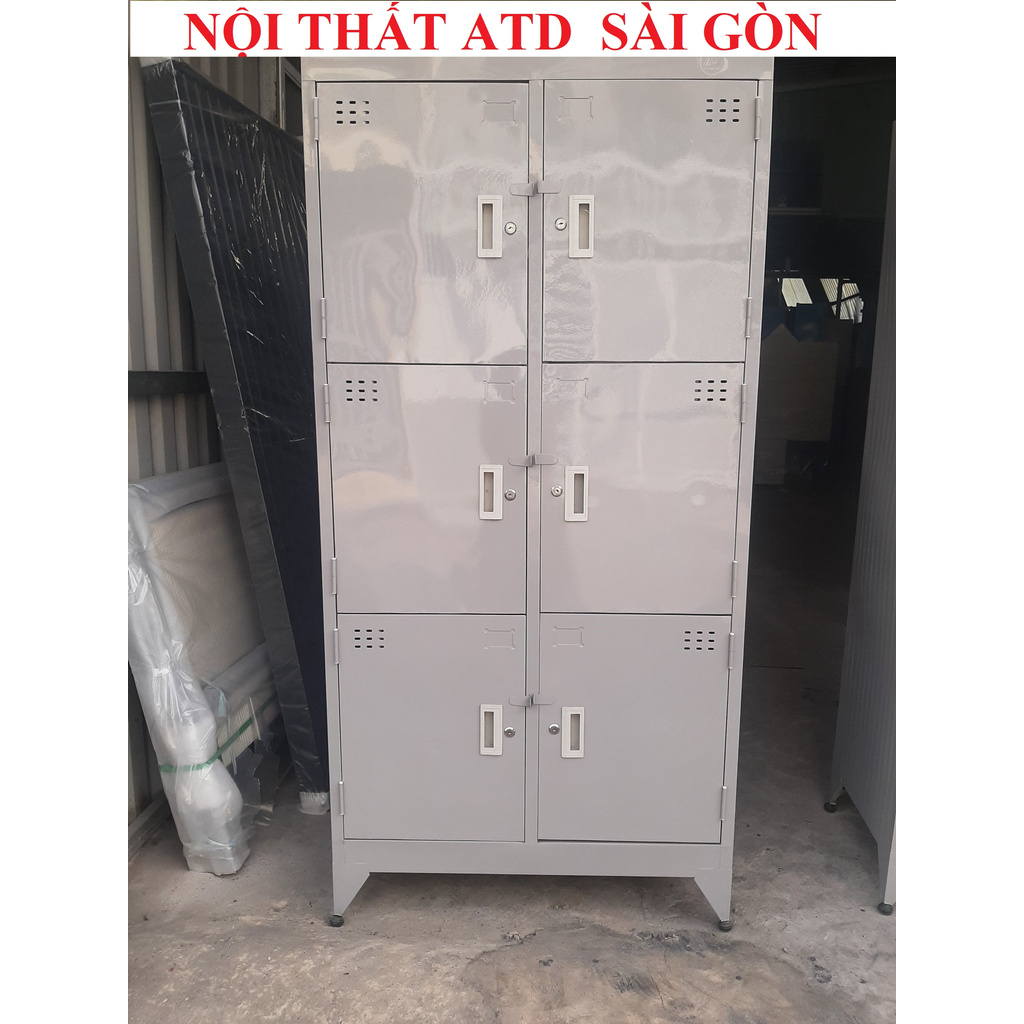 tủ hồ sơ tủ locker sơn tĩnh điện 6 cửa 8 cửa 10 cửa giá rẻ tại xưởng, tủ sắt dày dặn