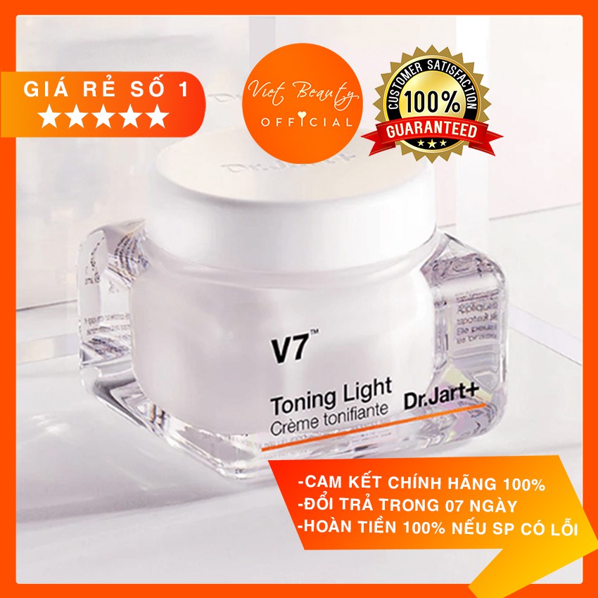 ( 💥❤️ SIÊU HOT 2023 ❤️💥) Kem Dưỡng Trắng Da V7 Toning Light Dr.Jart+ 50mL Chuẩn