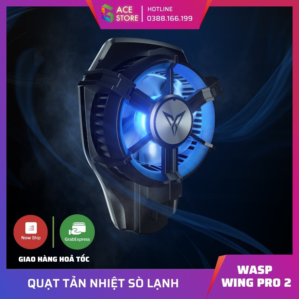 Flydigi Wasp Wing Pro 2 / B5 New / B6 New | Quạt tản nhiệt sò lạnh dành cho điện thoại, siêu lạnh âm tới -3 độ C