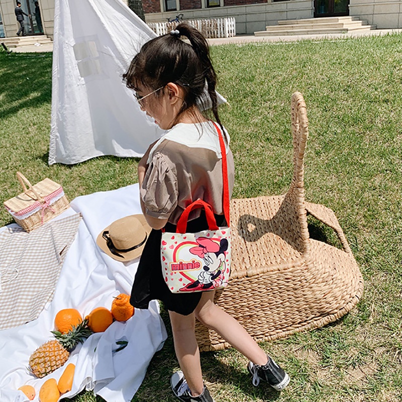 Túi Đeo Chéo Vai In Họa Tiết Hoạt Hình Dễ Thương Thời Trang Cho Bé Gái